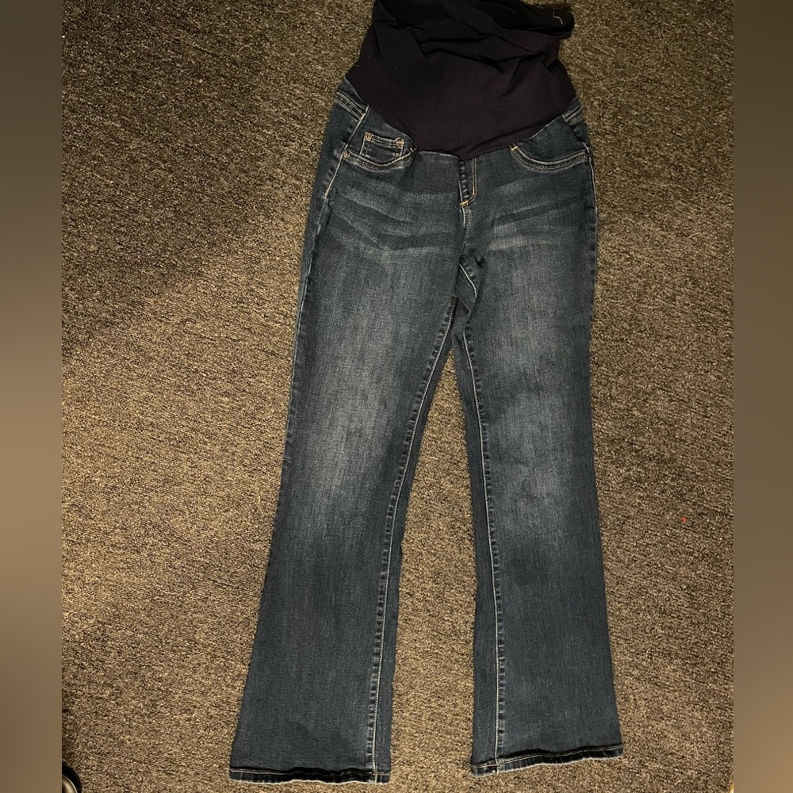 Indigo Blue Brand Womens Medium Maternity Jeans Secret Fit Belly Bootcut Flare